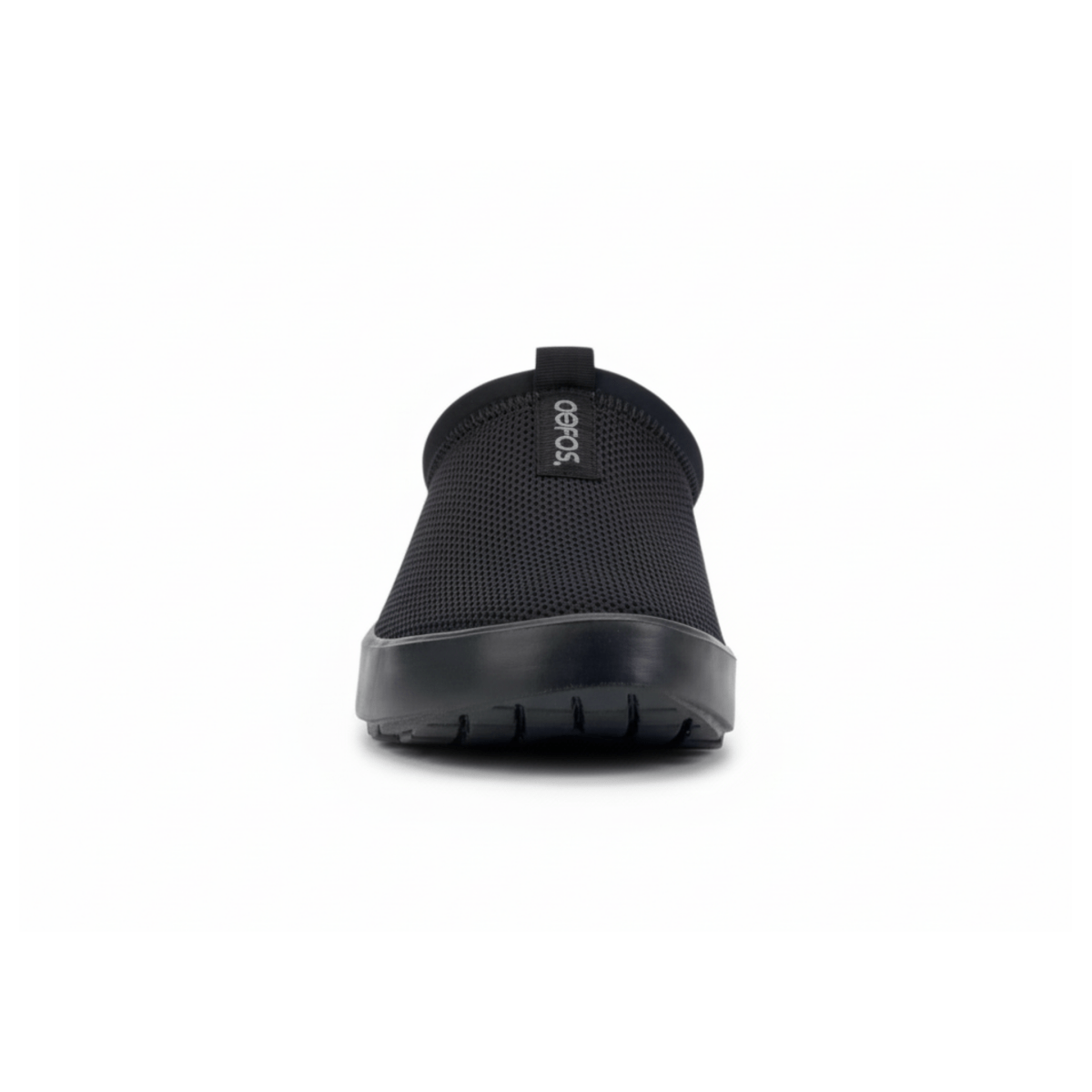 OOFOS Men's OOcoozie Sport Mule Black Mesh