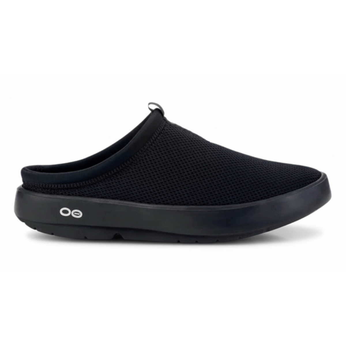 OOFOS Men's OOcoozie Sport Mule Black Mesh