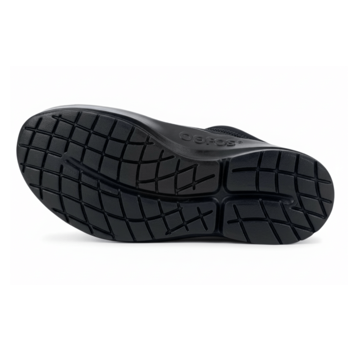 OOFOS Men's OOcoozie Sport Mule Black Mesh