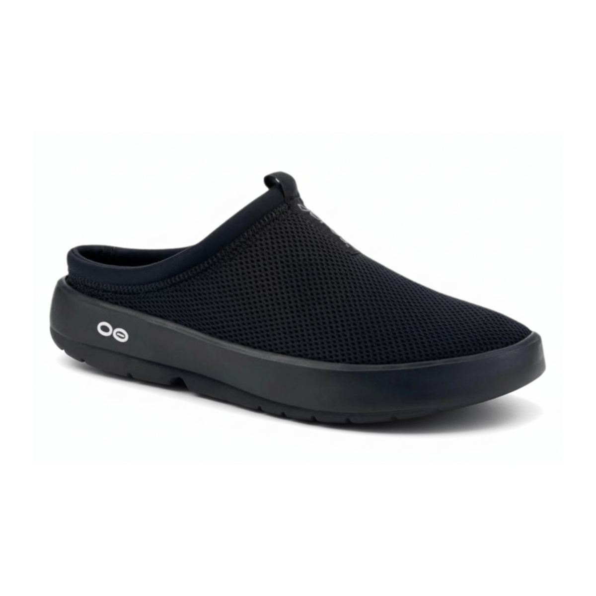 OOFOS Men's OOcoozie Sport Mule Black Mesh