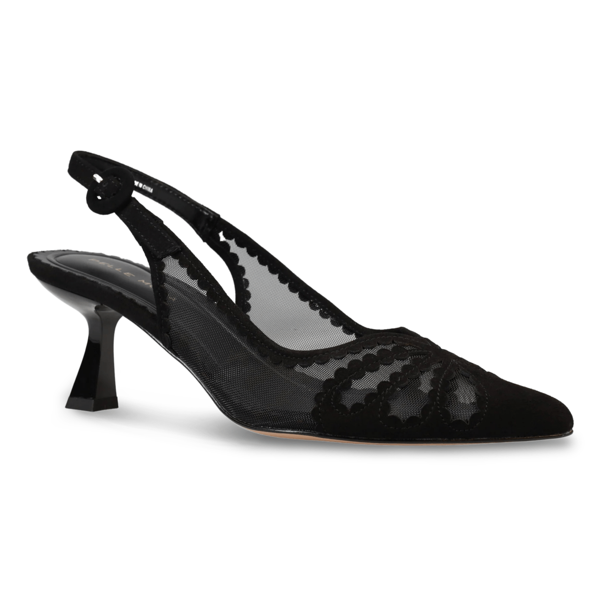 Pelle Moda Women's Jacie Black Suede/Mesh