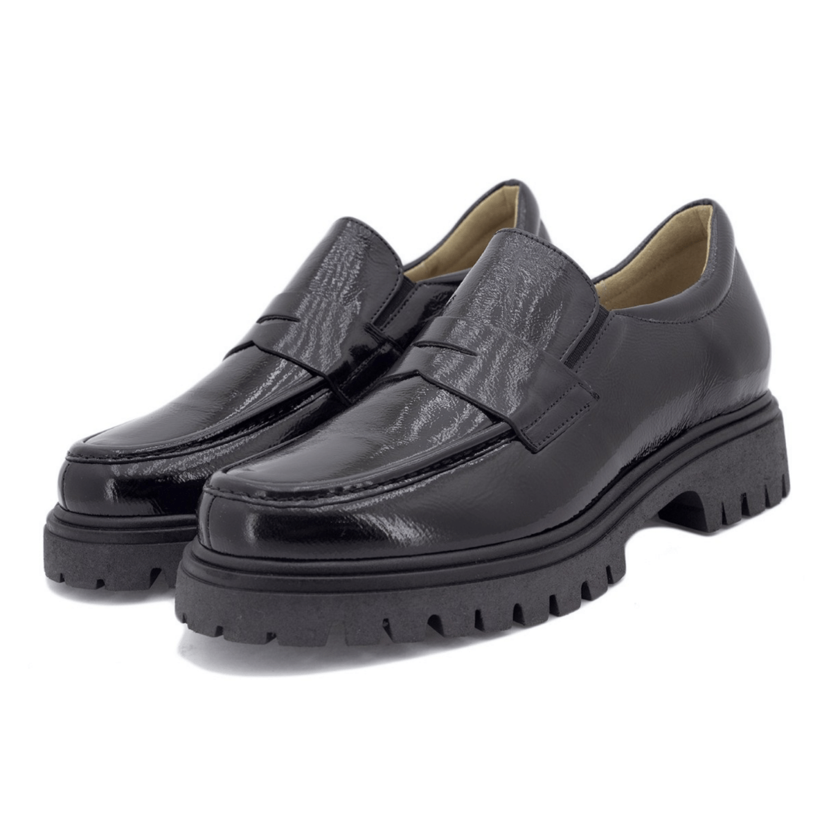PieSanto Women's 235629 Black Patent Leather