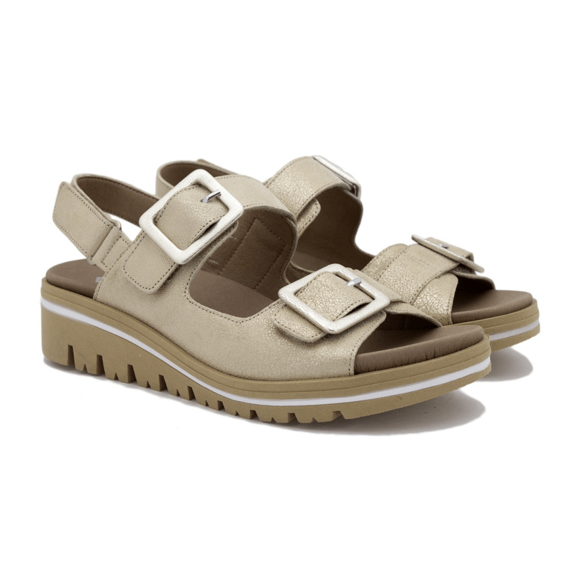 PieSanto Women's 250791 Beige Suede