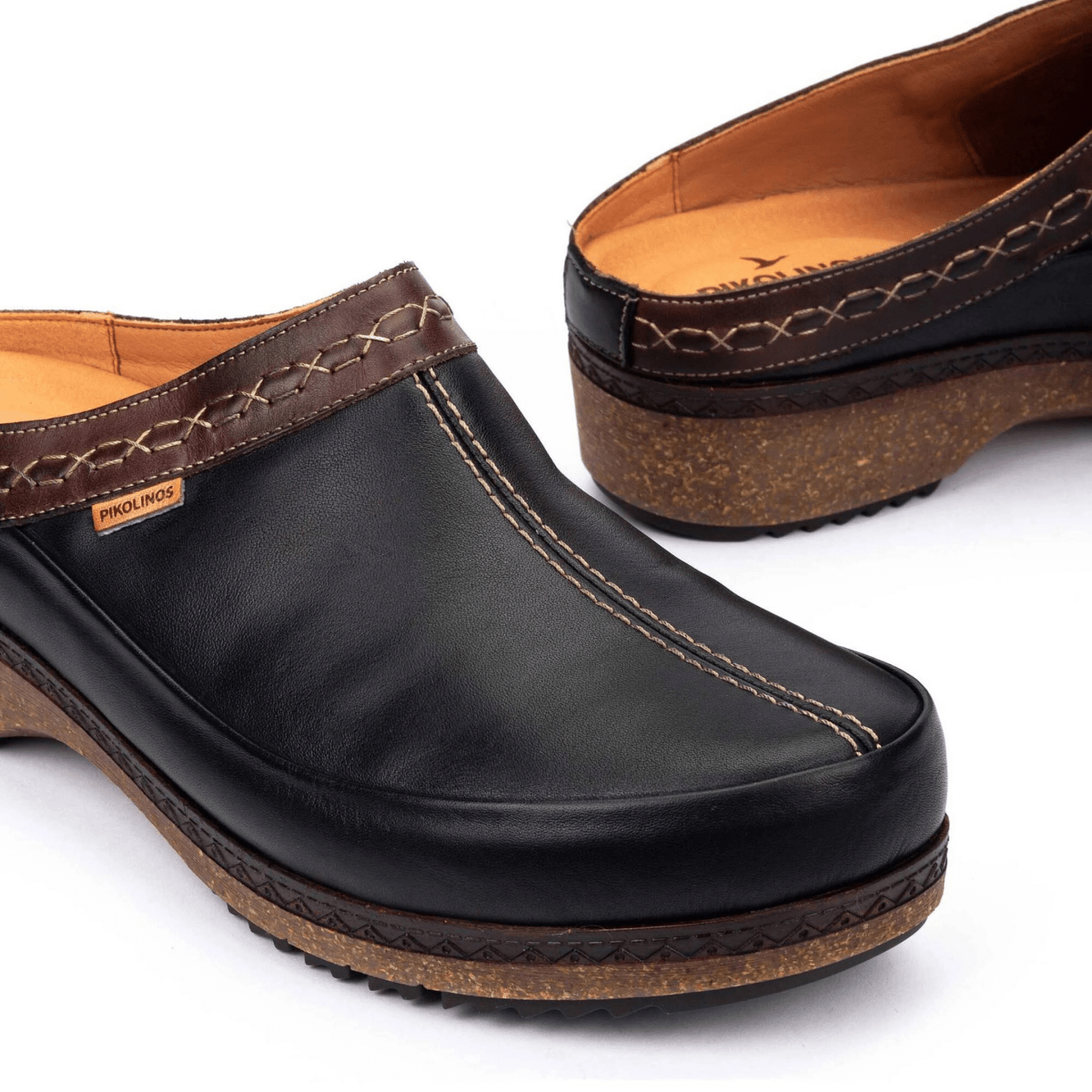 Pikolinos Women's Granada Black Leather