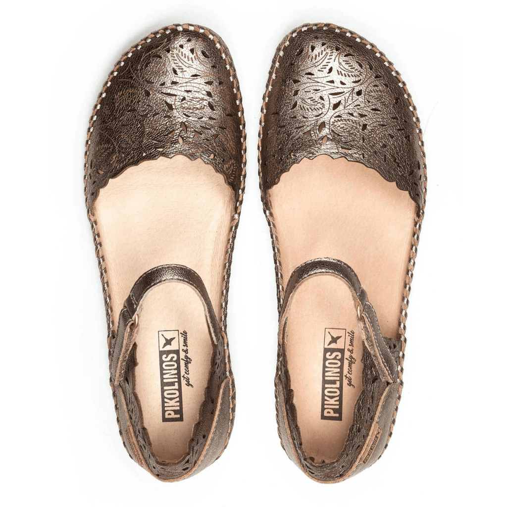 Pikolinos Women's P Vallarta Mary Jane Stone Metallic Leather
