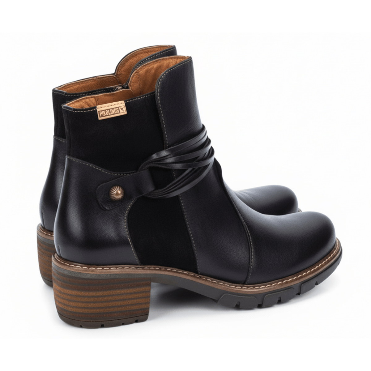 Pikolinos Women's San Sebastian Black Leather
