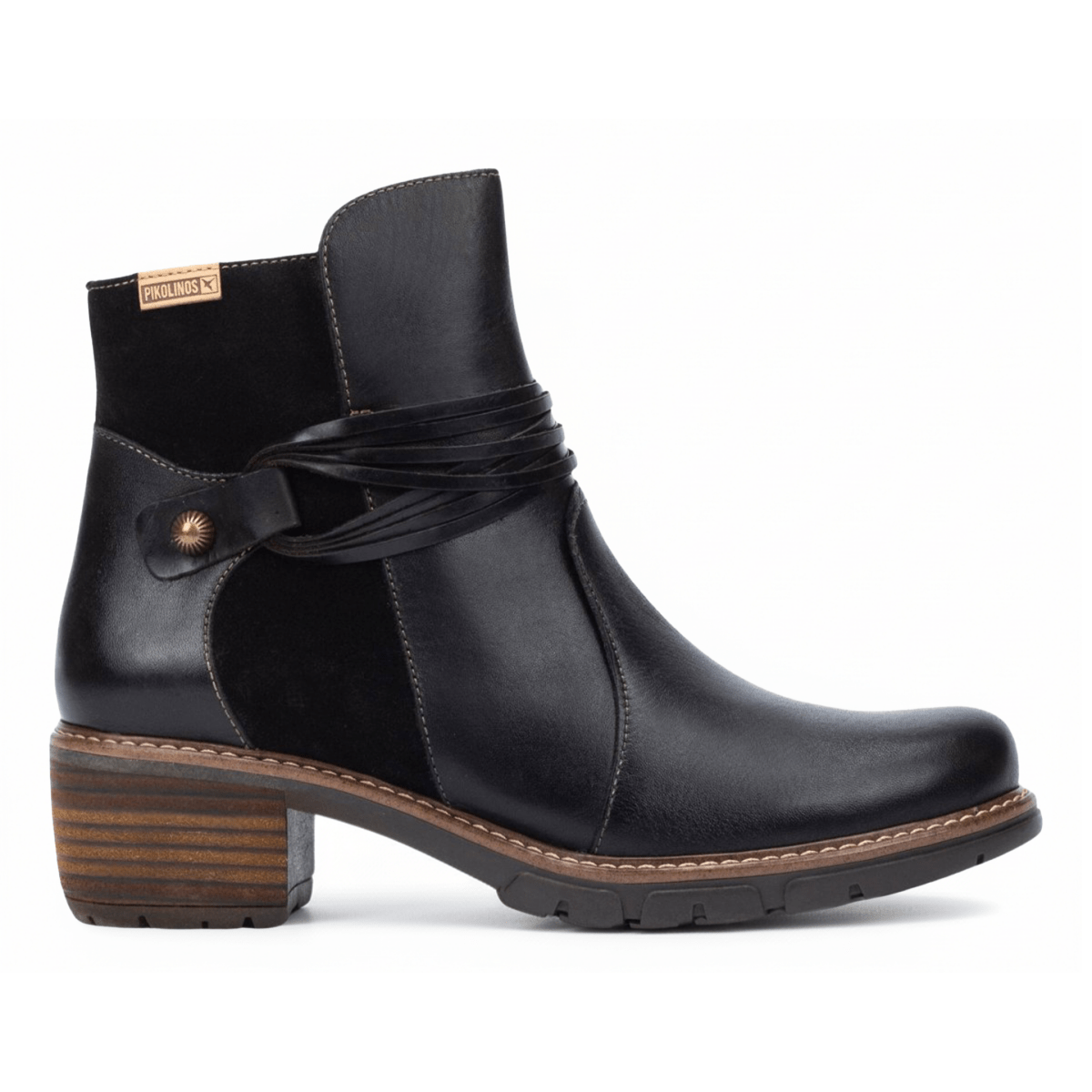 Pikolinos Women's San Sebastian Black Leather