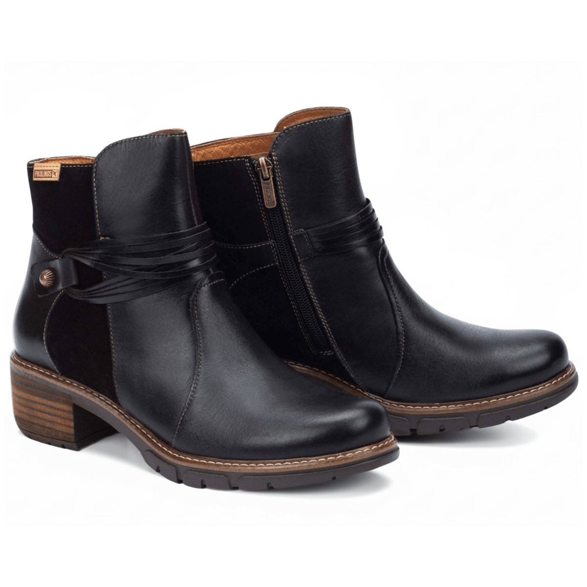 Pikolinos Women's San Sebastian Black Leather