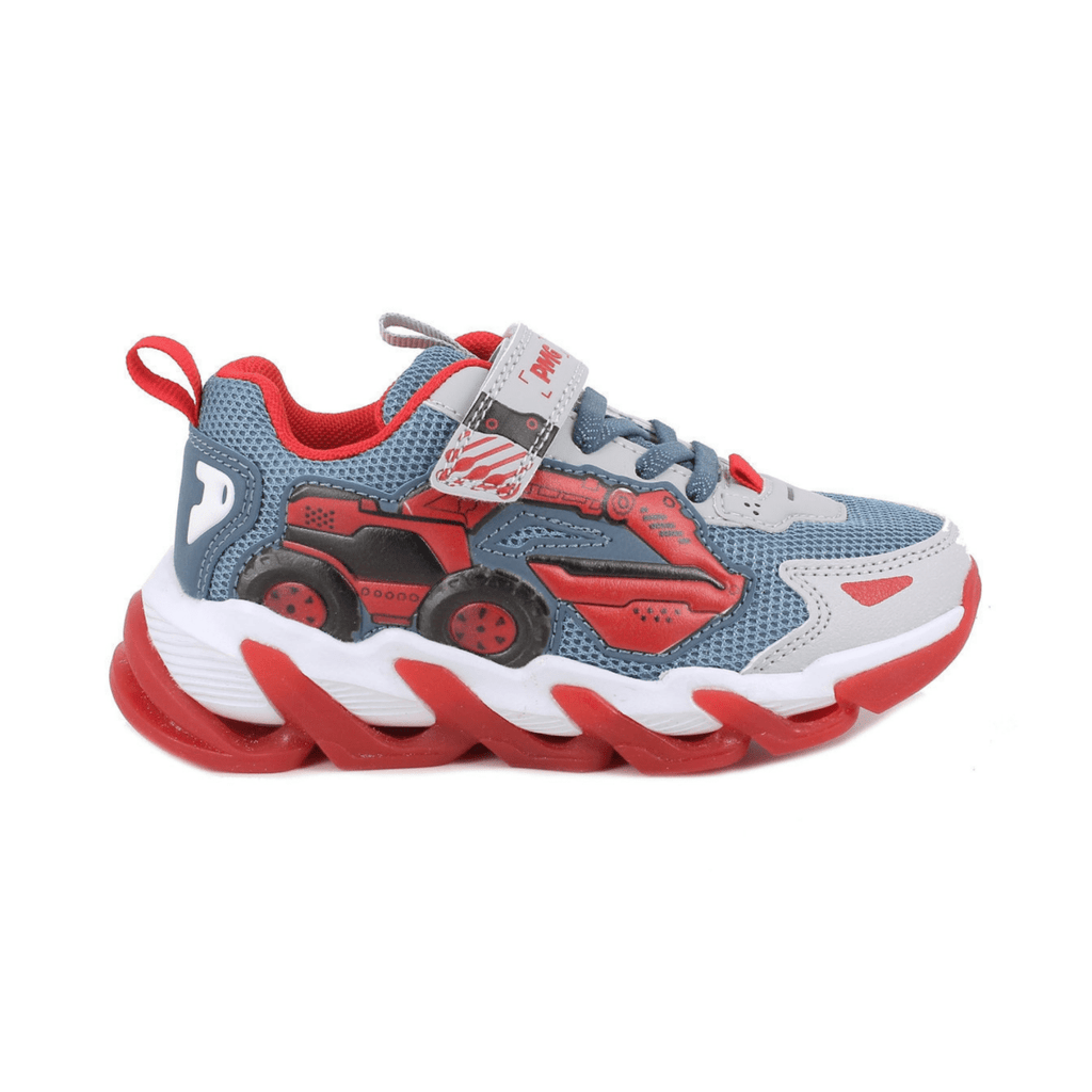 Primigi Boys (Sizes 27-32) 1470011 Blue/Grey/Red Light Up