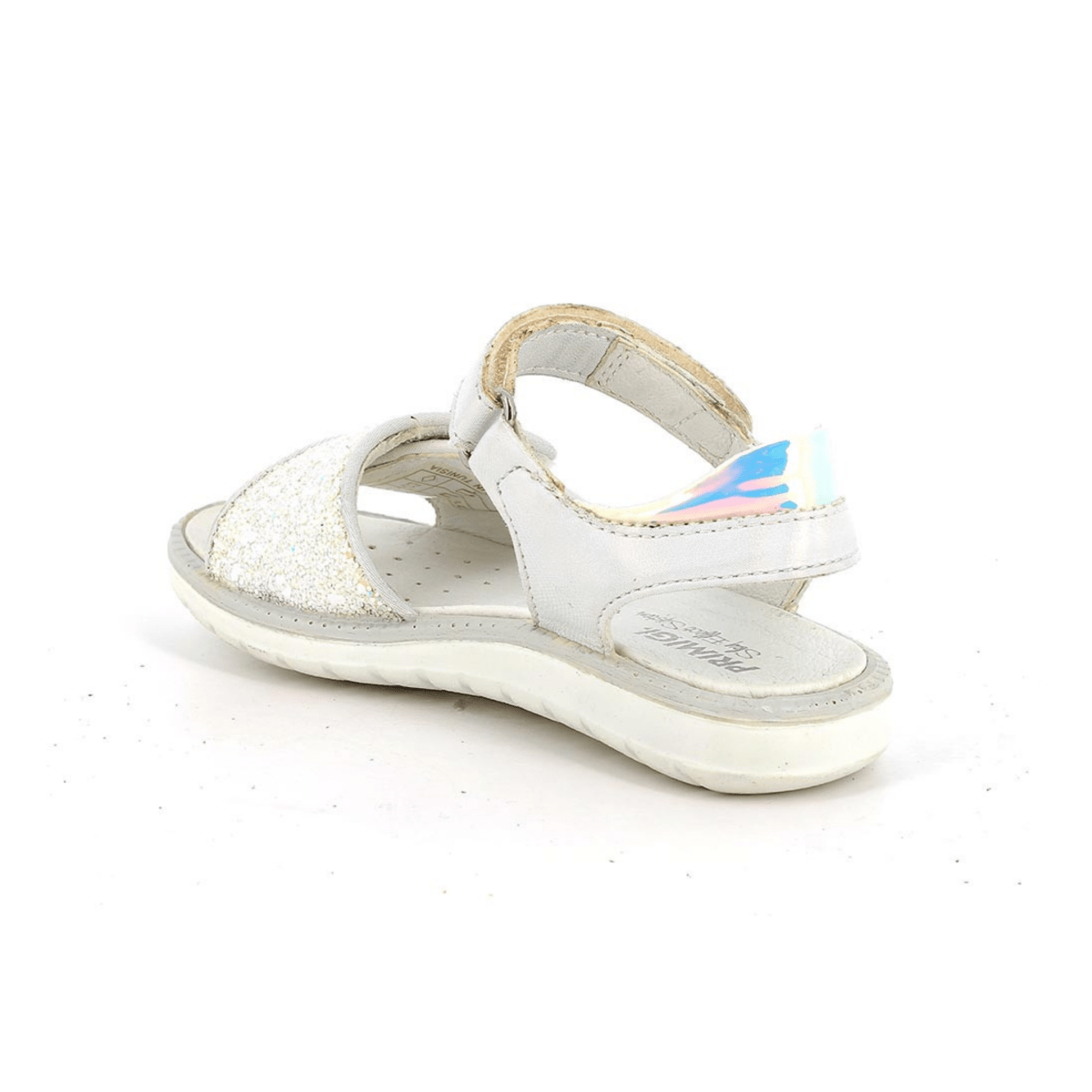 Primigi Girls (Sizes 26-30) White/Sky Blue Glitter