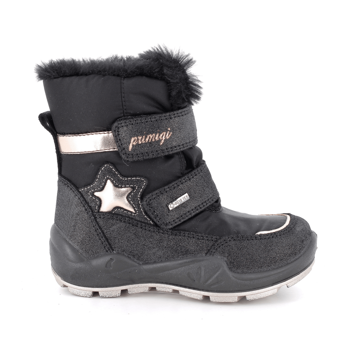Primigi Girls (Sizes 28-30) 2379100 Black/Gold Star Gore-Tex