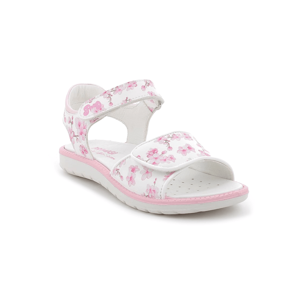Primigi Girls (Sizes 31-34) White/Pink Floral Glitter