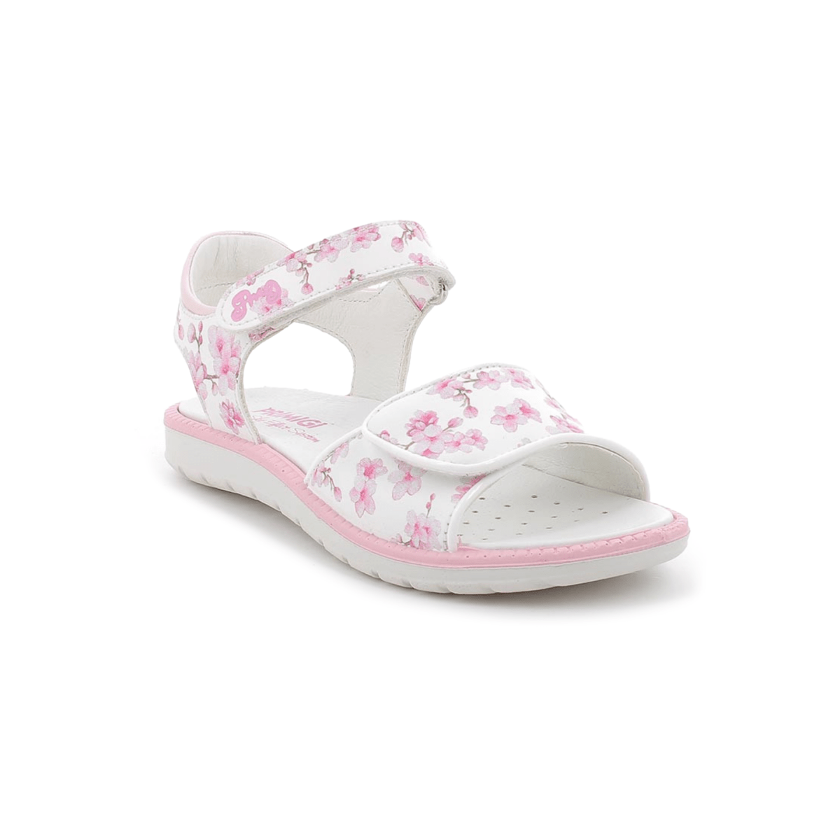 Primigi Girls (Sizes 31-34) White/Pink Floral Glitter