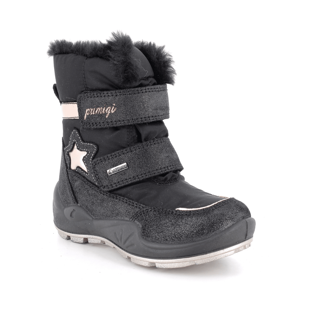 Primigi Girls (Sizes 31-35) 2379100 Black/Gold Star Gore-Tex