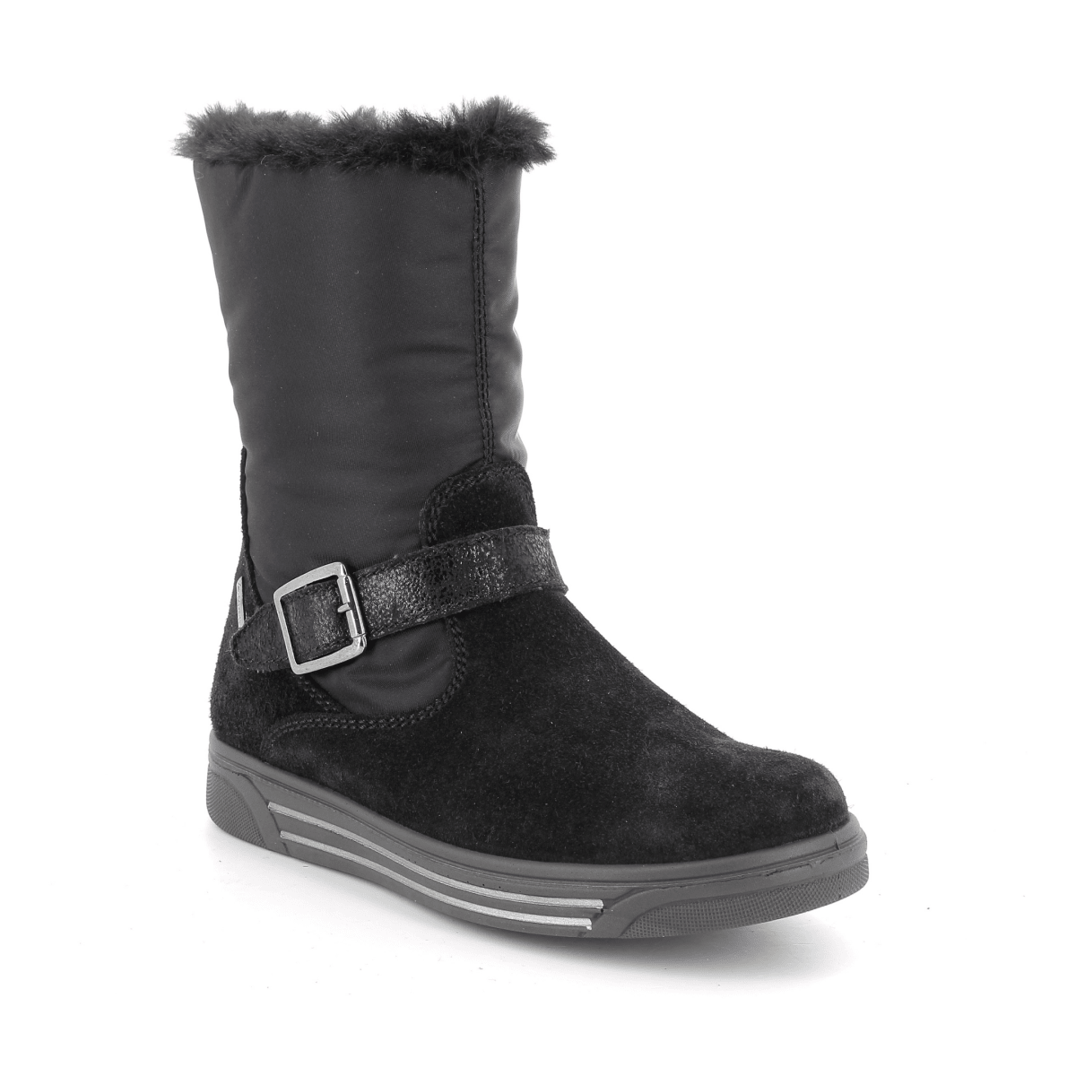 Primigi Girls (Sizes 36-39) 2368311 Black Suede/Nylon Gore-Tex