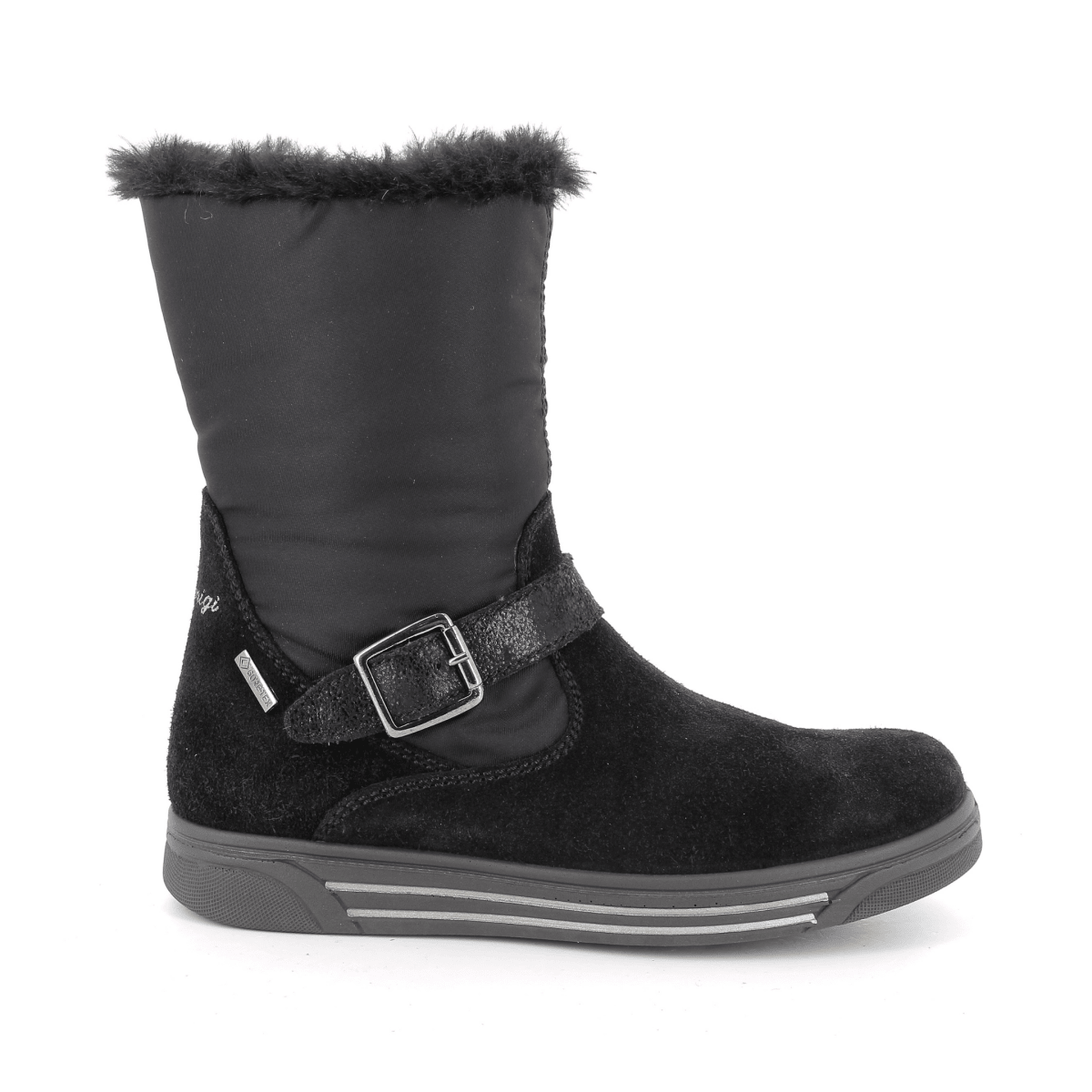 Primigi Girls (Sizes 36-39) 2368311 Black Suede/Nylon Gore-Tex